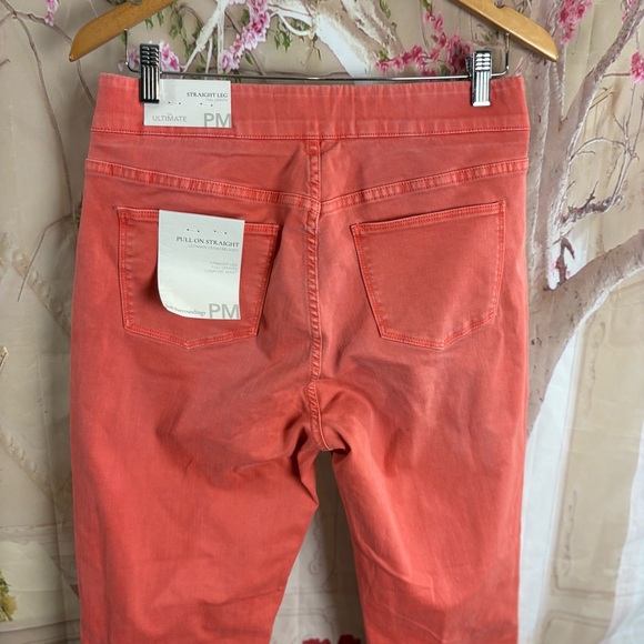 NEW Soft Surroundings Women's pull on Orange Jeans - Picture 5 of 11